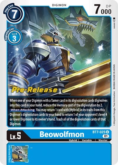 Beowolfmon Next Adventure Pre-Release Cards card price
