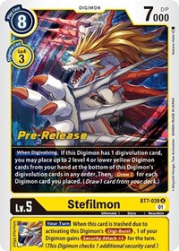 Stefilmon - Next Adventure Pre-Release Cards - Digimon card