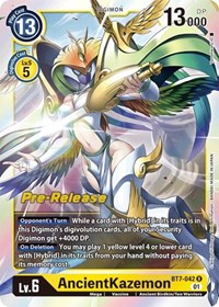 AncientKazemon - Next Adventure Pre-Release Cards - Digimon card