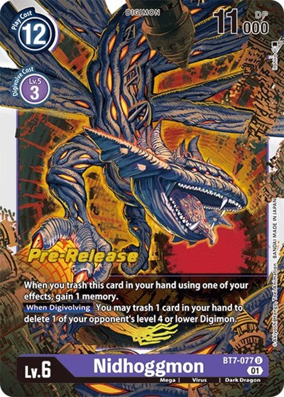 Nidhoggmon Next Adventure Pre-Release Cards card price