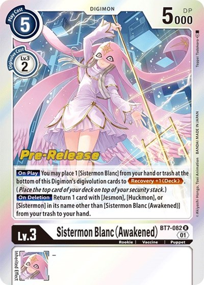 Sistermon Blanc (Awakened) Next Adventure Pre-Release Cards card price