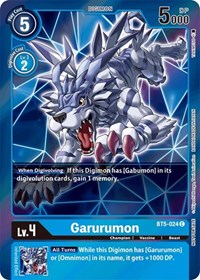 Garurumon (Event Pack 2) - Battle of Omni - Digimon card
