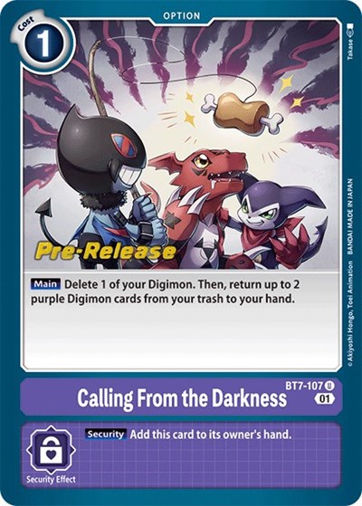 Calling From the Darkness Next Adventure Pre-Release Cards card price