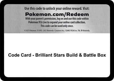 Code Card - Brilliant Stars Build & Battle Box