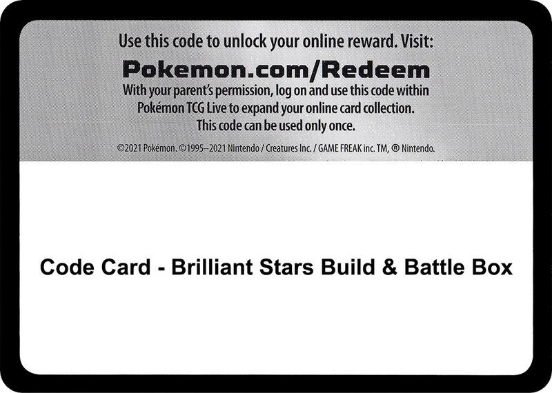 Code Card - Brilliant Stars Build & Battle Box  from SWSH09: Brilliant Stars
