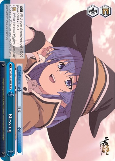 Blessing (RRR) Mushoku Tensei: Jobless Reincarnation Triple Rare Weiss Schwarz card — value and price