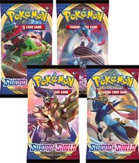 Sword and Shield Base Set Booster Pack Art Bundle [Set of 4] from SWSH01: Sword & Shield Base Set Pokemon card image