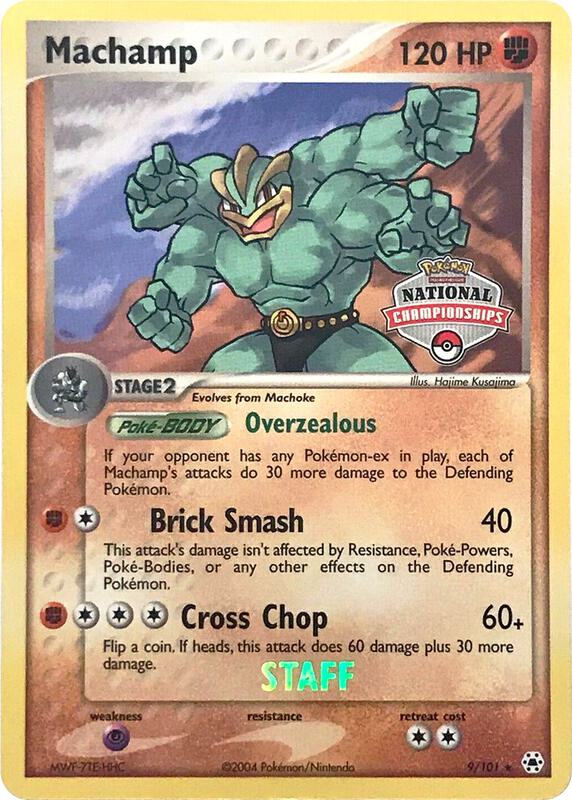 Machamp - 9/101 (National Championships) [Staff] 009/101 from League & Championship Cards