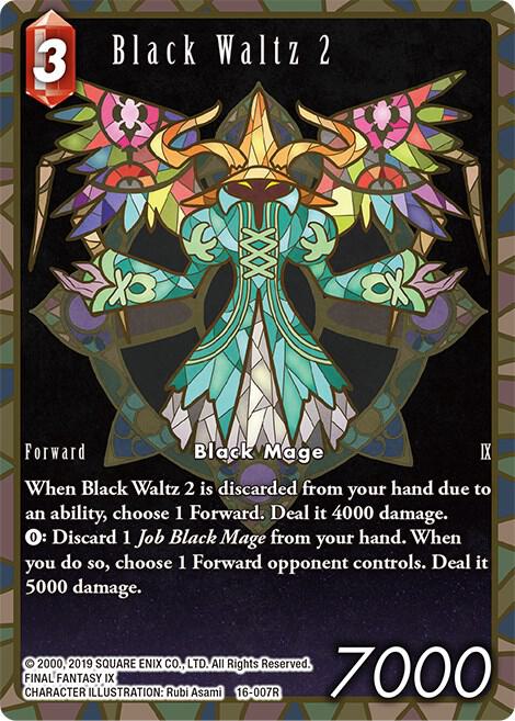 (007) Final Fantasy TCG Emissaries of Light Single: Black Waltz 2 (16-007) (V.2) Holo Rare