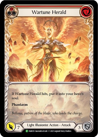 Wartune Herald (Red) (Extended Art) - FAB035 card