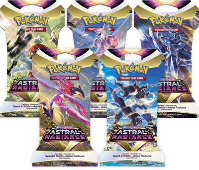 Astral Radiance Sleeved Booster Pack Art Bundle [Set of 5]