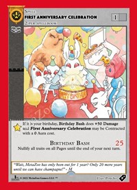 First Anniversary Celebration (1st Edition)