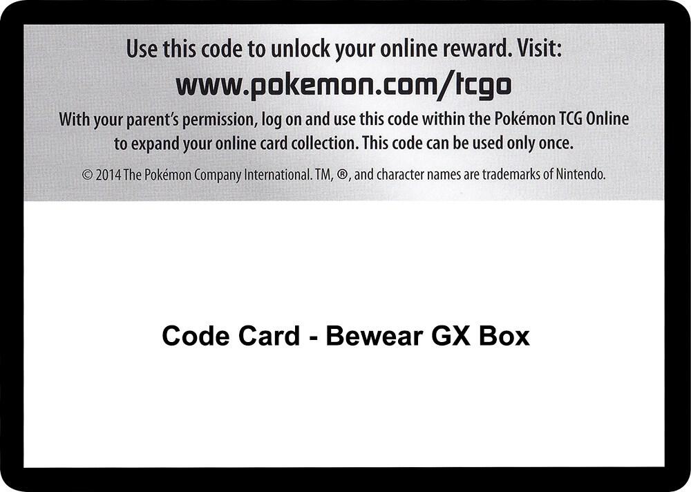 Code Card - Bewear Gx Box