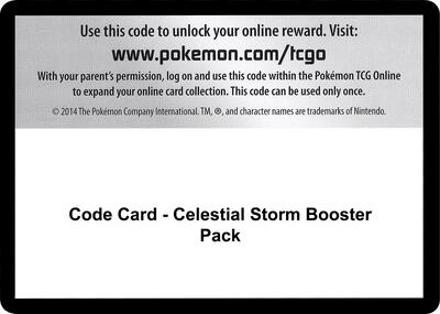 Code Card - Celestial Storm Booster Pack