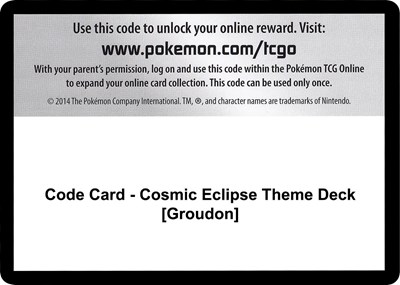 Code Card - Cosmic Eclipse Theme Deck [Groudon]