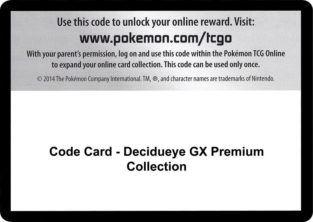 Code Card - Decidueye Gx Premium Collection