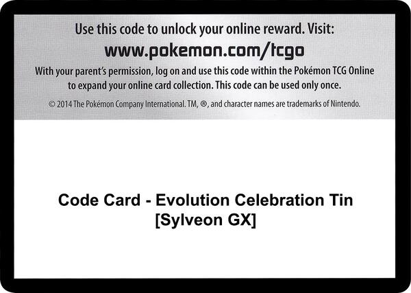 Code Card - Evolution Celebration Tin [Sylveon GX]