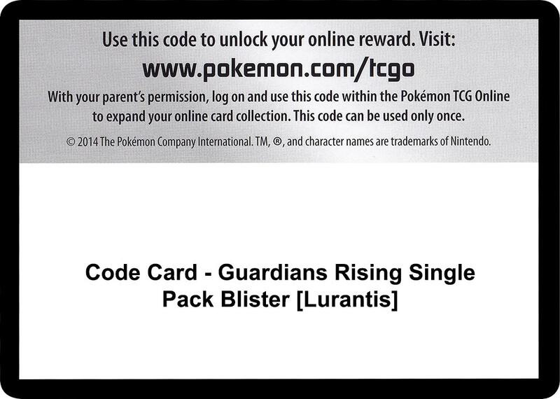 Code Card - Guardians Rising Single Pack Blister [Lurantis]  from SM - Guardians Rising