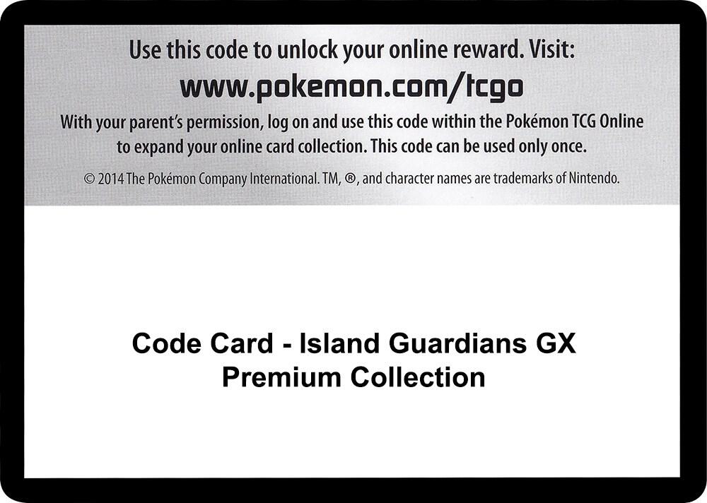 Code Card - Island Guardians Gx Premium Collection