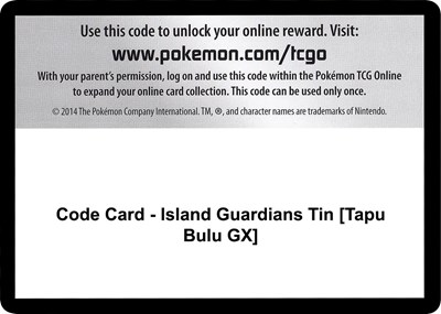 Code Card - Island Guardians Tin [Tapu Bulu GX]
