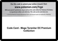 Code Card - Mega Tyranitar EX Premium Collection · SM - Guardians Rising · #— · Normal