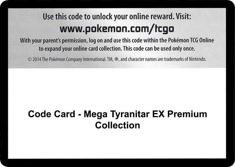 Code Card - Mega Tyranitar EX Premium Collection  from SM - Guardians Rising