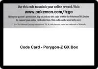 Code Card - Porygon-Z GX Box · SM - Unified Minds · #— · Normal