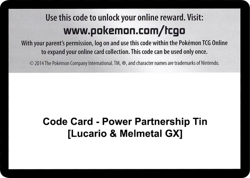 Code Card - Power Partnership Tin [Lucario & Melmetal GX]  from SM - Unified Minds