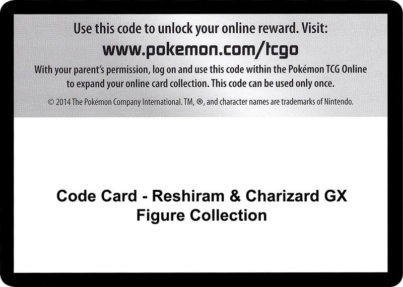 Code Card - Reshiram & Charizard GX Figure Collection  from SM - Unbroken Bonds