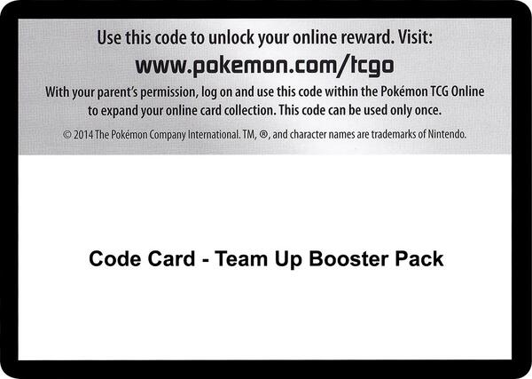 Code Card - Team Up Booster Pack
