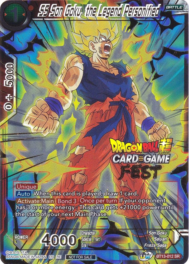 SS Son Goku, the Legend Personified (Card Game Fest 2022