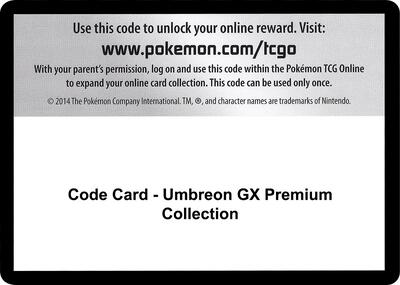 Code Card - Umbreon GX Premium Collection