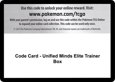 Code Card - Unified Minds Elite Trainer Box