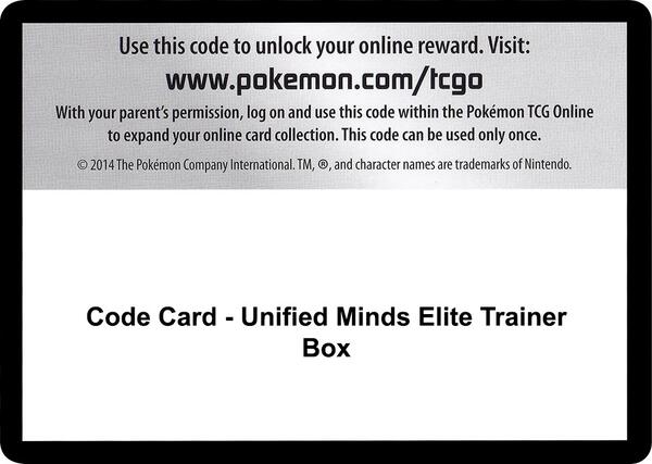 Code Card - Unified Minds Elite Trainer Box