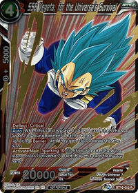 SSB Vegeta, for the Universe's Survival (Event Pack 09) (Alternate Foil) card art