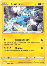 Thundurus - 052/198 (Cosmos Holo) #052/198 from Blister Exclusives Pokemon card image