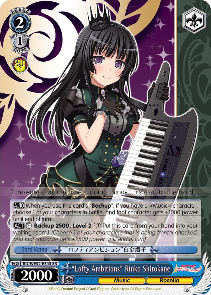 "Lofty Ambitions" Rinko Shirokane