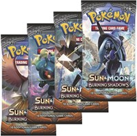 Burning Shadows Booster Pack Art Bundle [Set of 4] from SM - Burning Shadows Pokemon card image