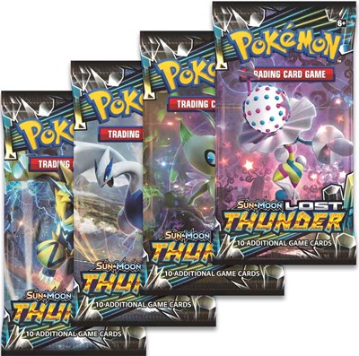 Lost Thunder Booster Pack Art Bundle [Set of 4]