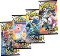Cosmic Eclipse Booster Pack Art Bundle [Set of 4] from SM - Cosmic Eclipse Pokemon card image