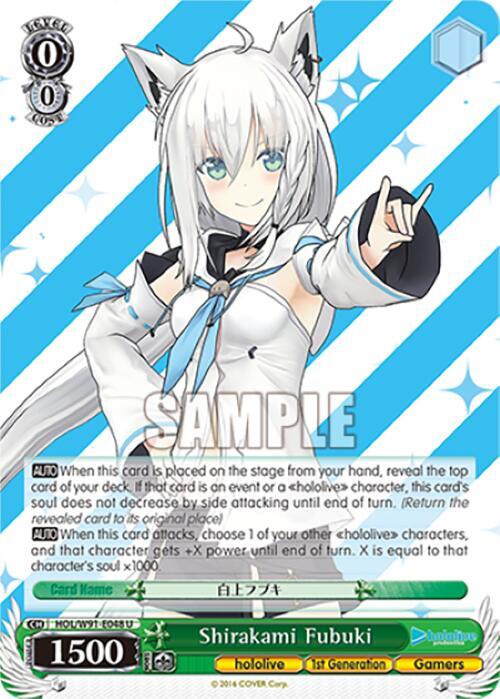 Shirakami Fubuki - hololive production - Weiss Schwarz - TCGplayer.com