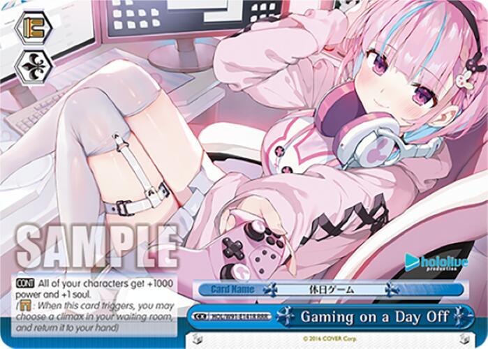 Gaming on a Day Off (RRR)