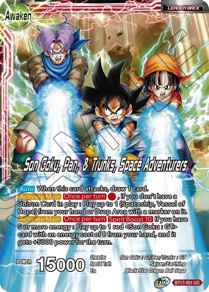 Son Goku // Son Goku, Pan, and Trunks, Space Adventurers