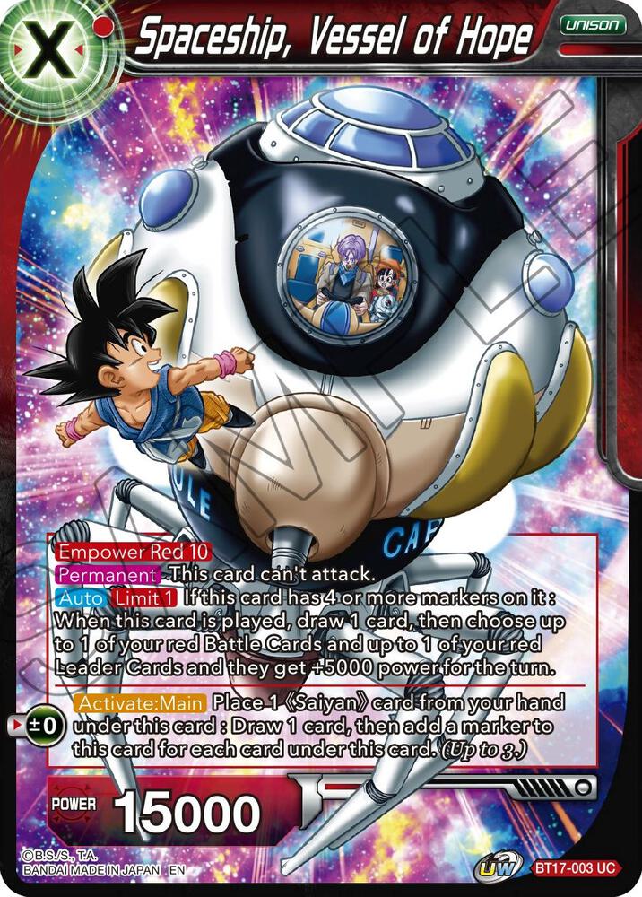 Spaceship, Vessel of Hope - Ultimate Squad - Dragon Ball Super: Masters -  TCGplayer.com