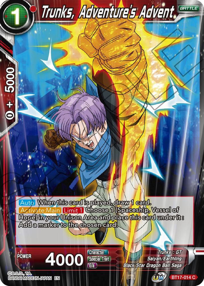 Trunks, Adventure's Advent #BT17-014 — Ultimate Squad