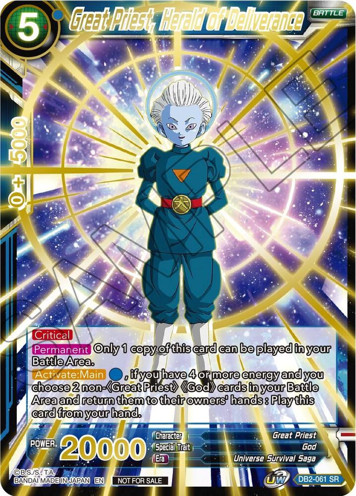 Great Priest, Herald of Deliverance (Alternate Art) #DB2-061 — Tournament Promotion Cards