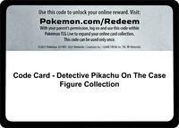 Code Card - Detective Pikachu On The Case Figure Collection