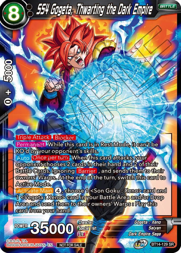 SS4 Gogeta, Thwarting the Dark Empire - Promotion Cards - Dragon