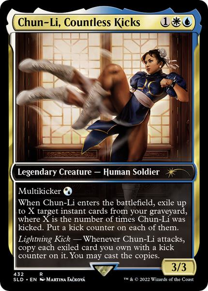 chun li mtg commander deck Chun-Li, Countless Kicks (432) - Secret Lair Drop