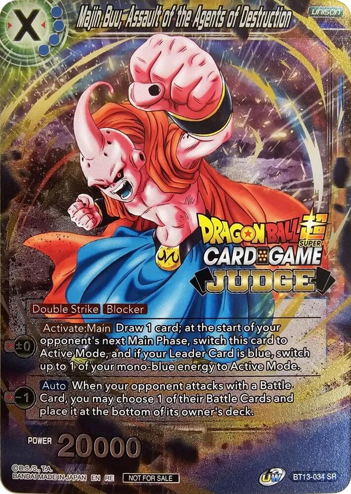 Majin Buu, Assault of the Agents of Destruction (Judge Pack Vol.11) #BT13-034 — Tournament Promotion Cards